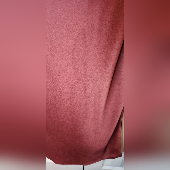 BHLDN Anthropologie One Shoulder Dress Size 4 Midi With Small Slit Size 4 - Picture 6 of 10